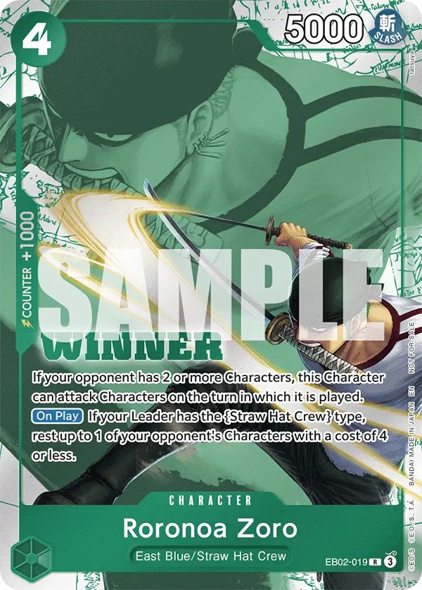 Immagine carta Roronoa Zoro