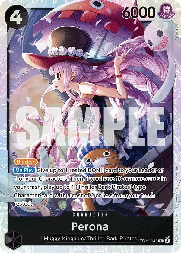 thumbnail image 2 of Perona OP10-092 Premium Card Collection Promo – One Piece CCG, Near Mint 2 of 3