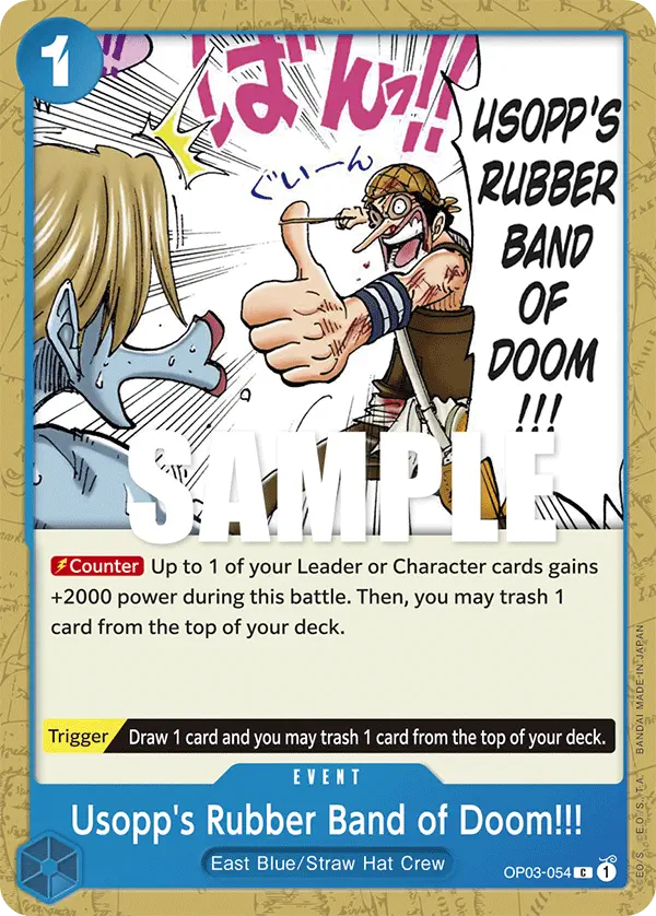 Immagine carta Usopp's Rubber Band Of Doom