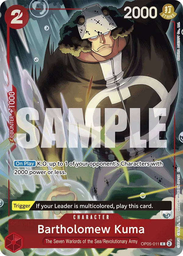 Immagine carta Bartholomew Kuma