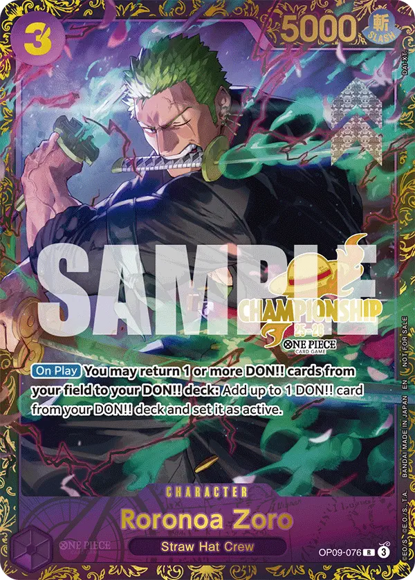 Immagine carta Roronoa Zoro