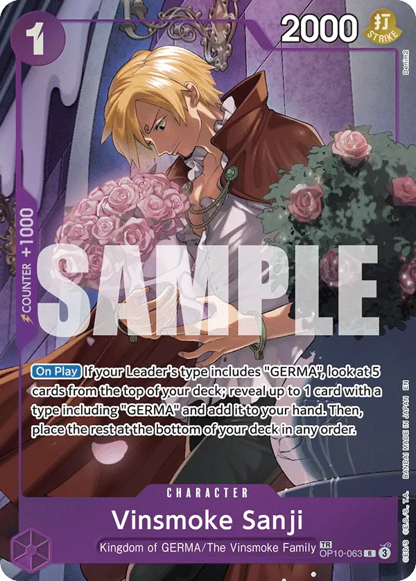 Immagine carta Vinsmoke Sanji