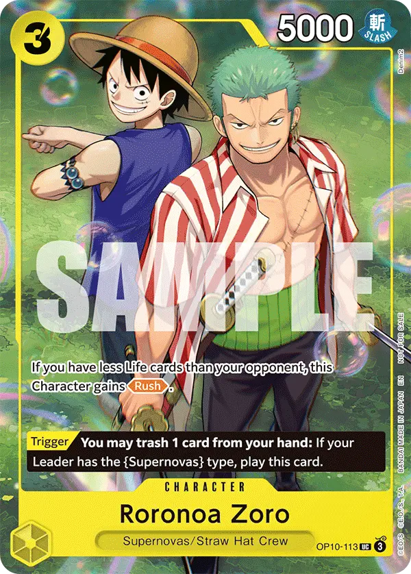 Immagine carta Roronoa Zoro