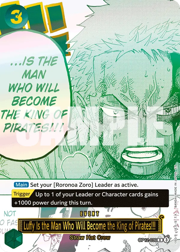 Immagine carta Luffy Is The Man Who Will Become The King Of Pirates!!!
