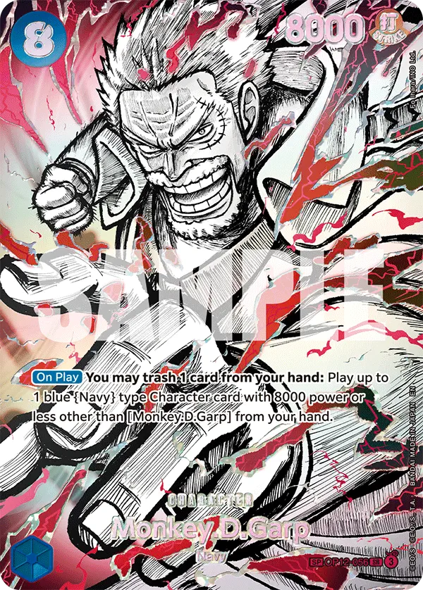 Immagine carta Monkey D Garp