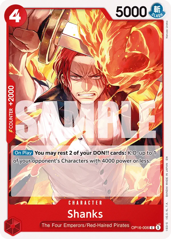 Immagine carta Shanks
