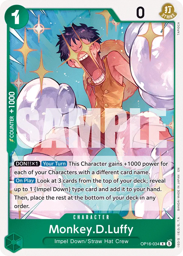 Immagine carta Monkey D Luffy