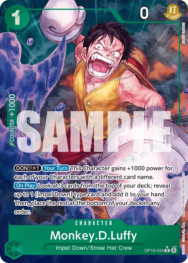 Immagine carta Monkey D Luffy