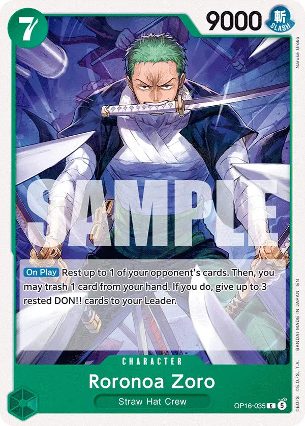Immagine carta Roronoa Zoro