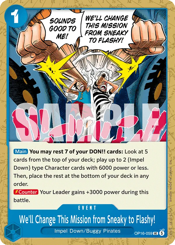 Immagine carta We'll Change This Mission From Sneaky To Flashy!