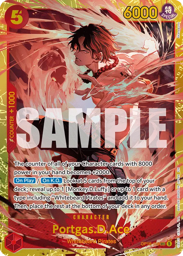 Immagine carta Portgas D Ace