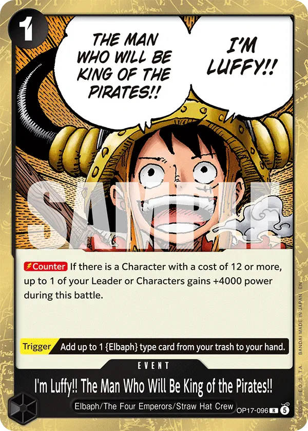 Immagine carta I'm Luffy!! The Man Who Will Be King Of The Pirates!!