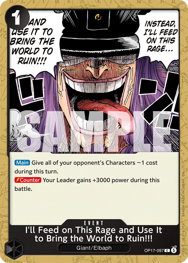 Immagine carta I'll Feed On This Rage And Use It To Bring The World To Ruin!!!