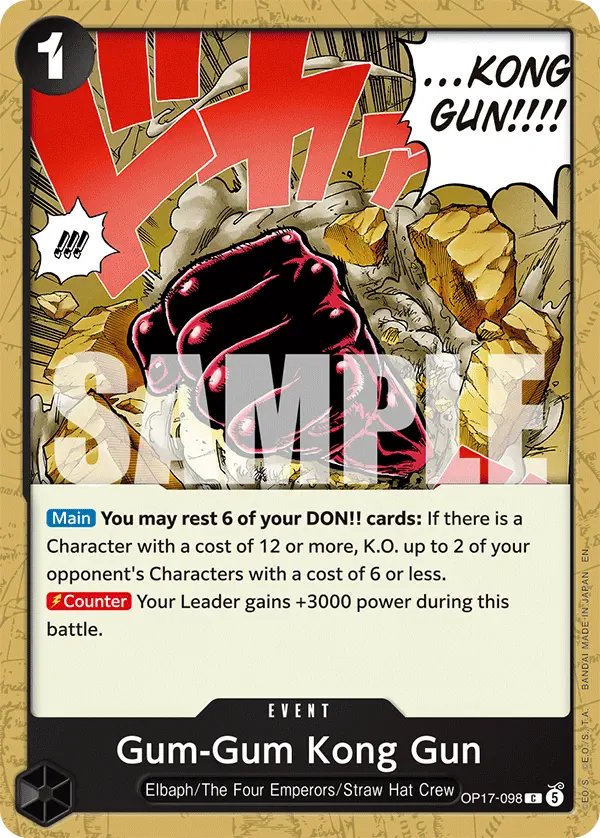 Immagine carta Gum-gum Kong Gun