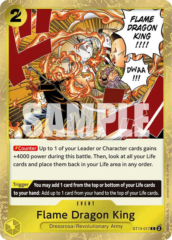 Immagine carta Flame Dragon King