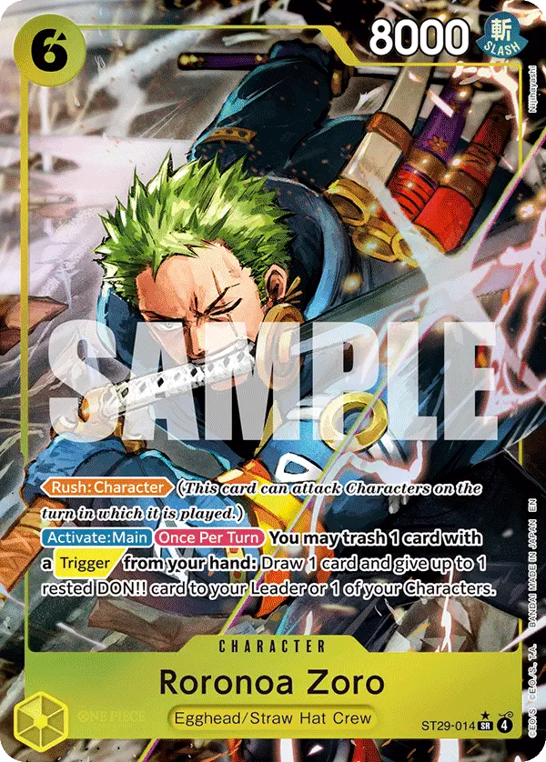 Immagine carta Roronoa Zoro