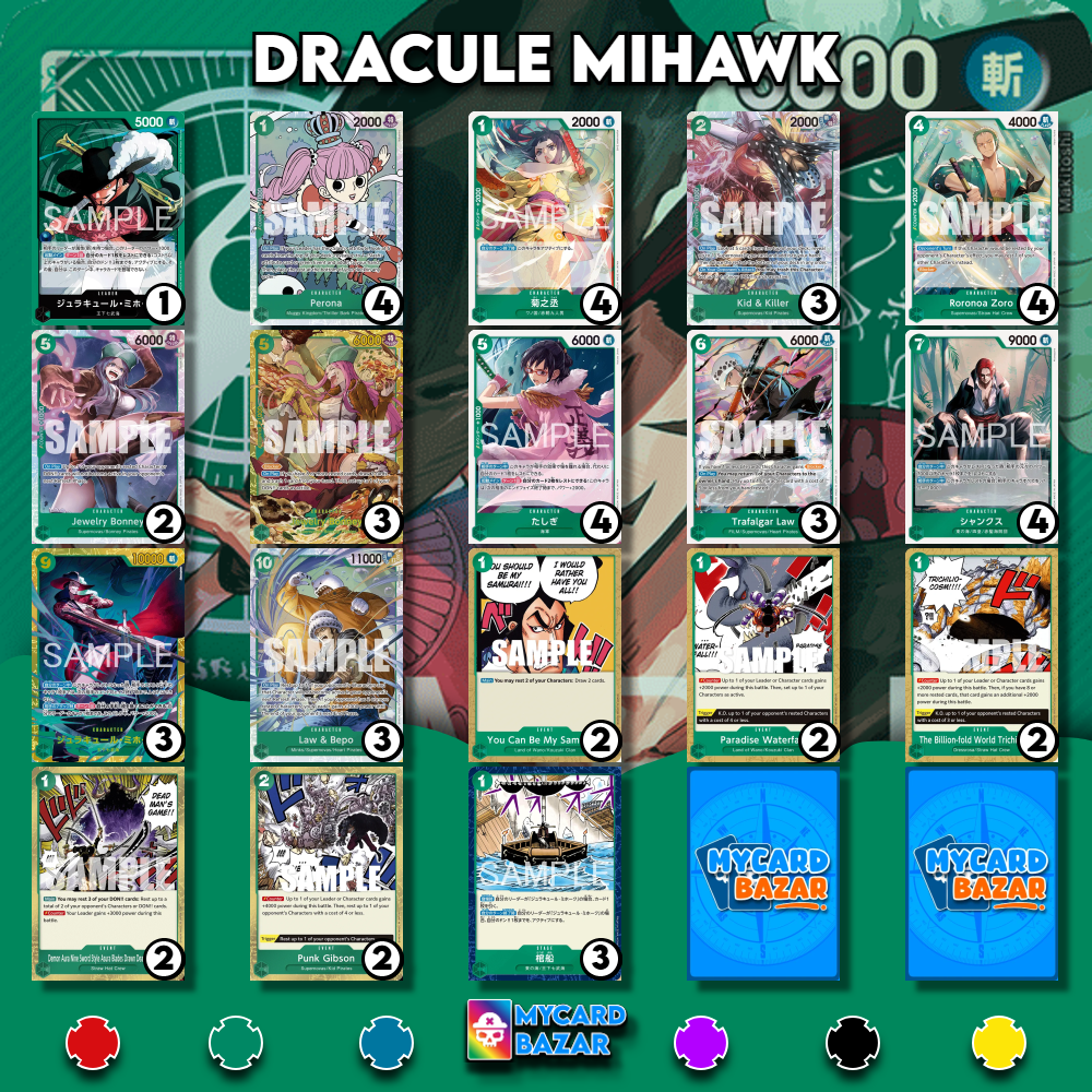 My Card Bazar - One Piece Deck Meta Dracule Mihawk