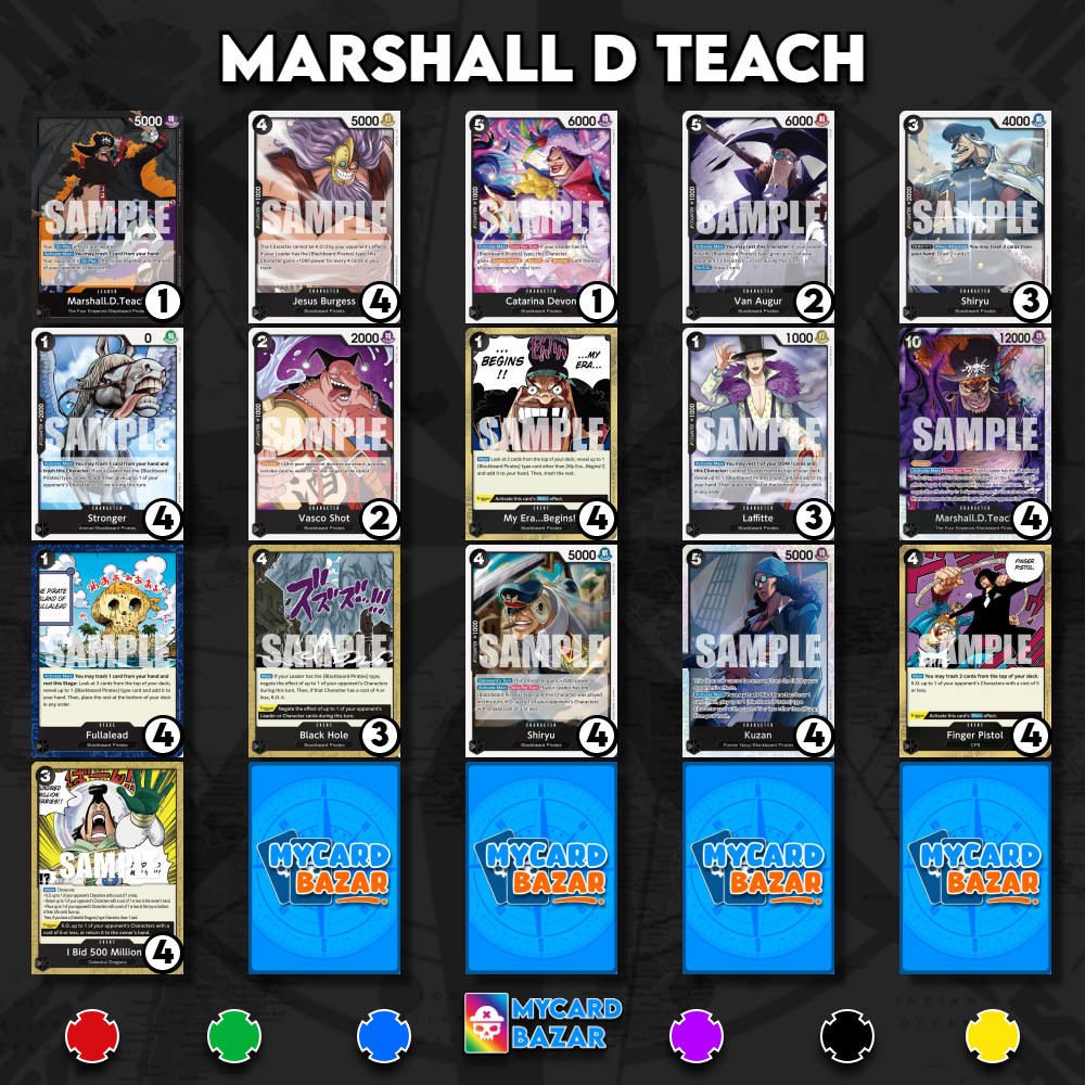 My Card Bazar - One Piece Deck Meta Marshall D Teach