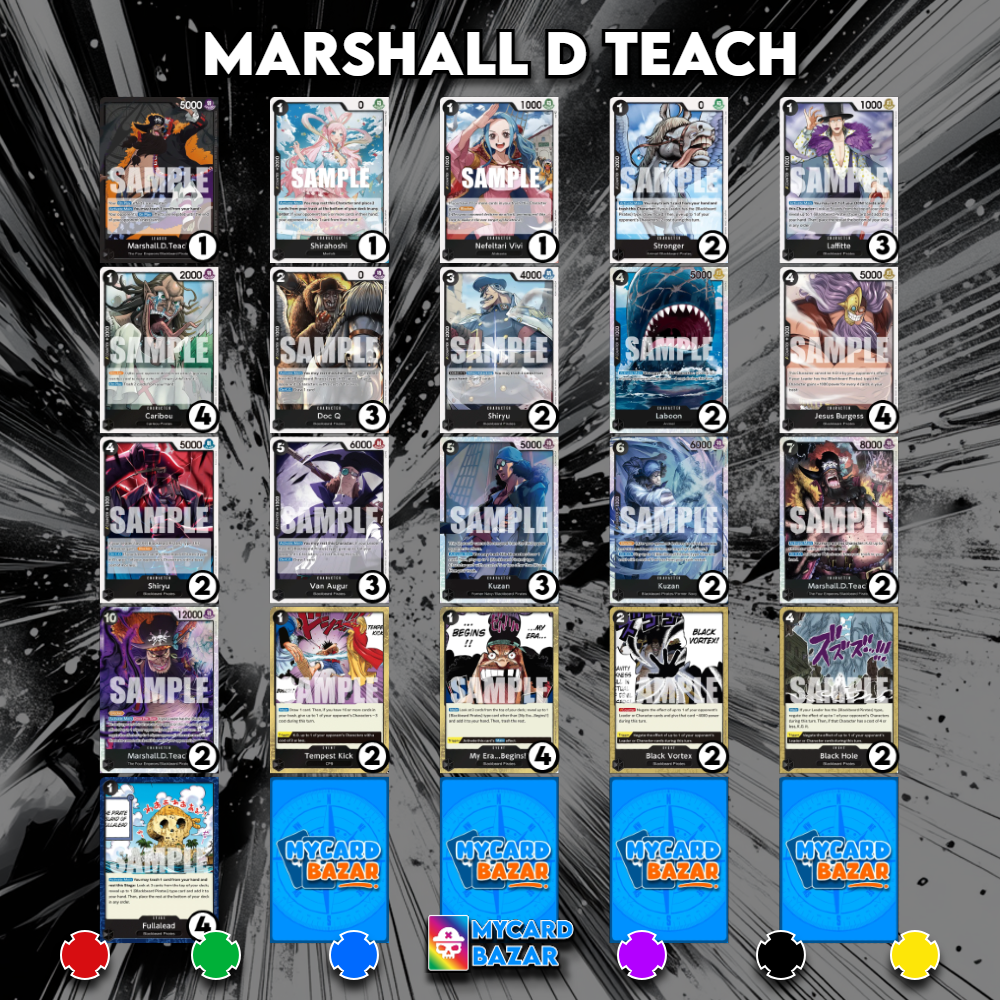 My Card Bazar - One Piece Deck Meta Marshall D Teach