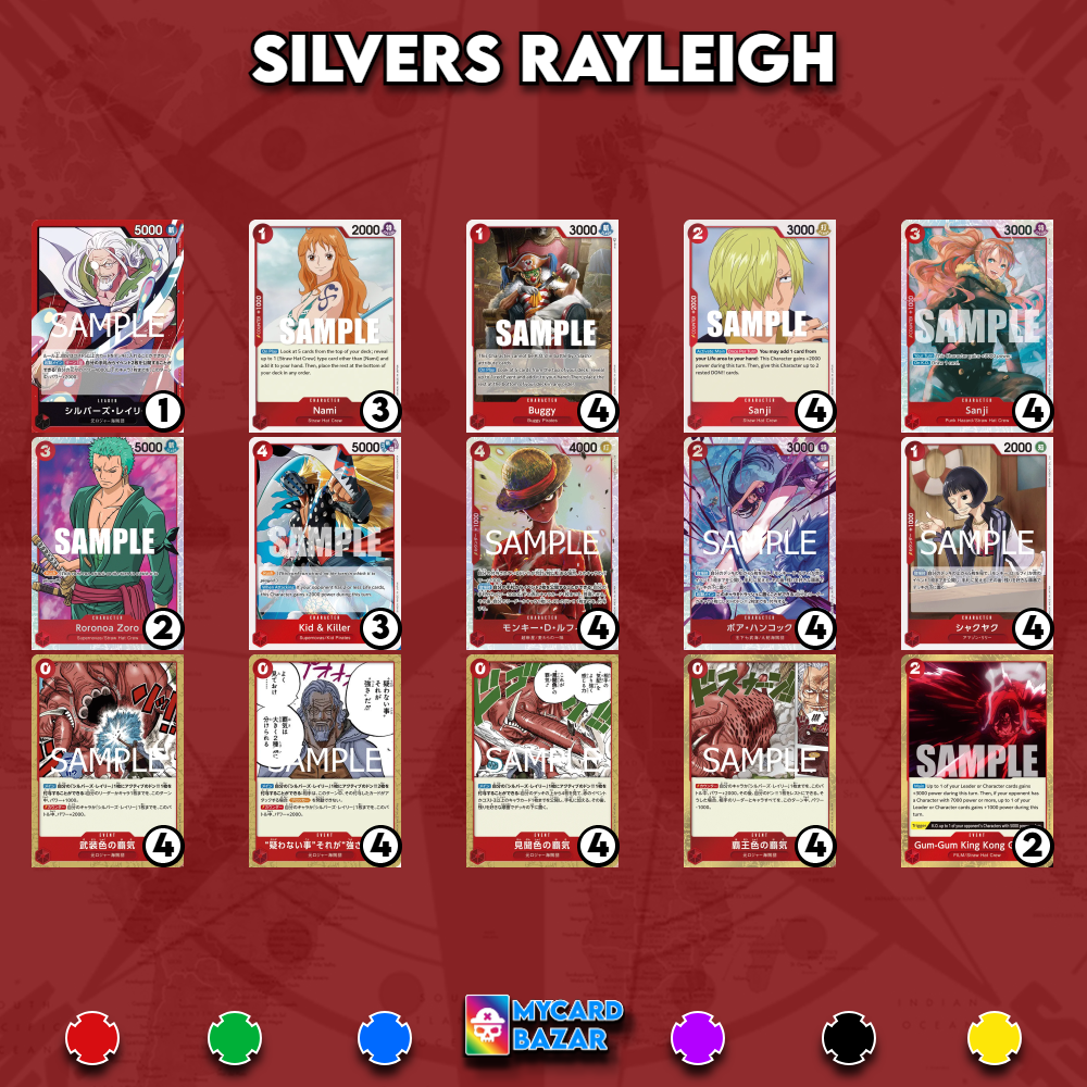 My Card Bazar - One Piece Deck Meta Silvers Rayleigh